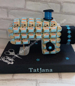 Pralinen  Nähmaschine  zum Geburtstag